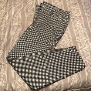 Black and White Checkered Dress Pants